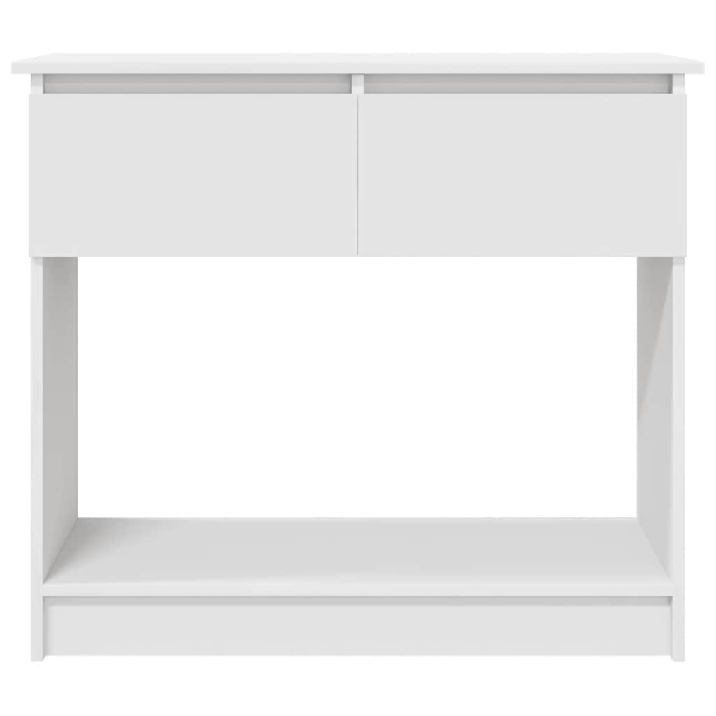 Console Table with Drawers White 85.5x38.5x74.5 cm